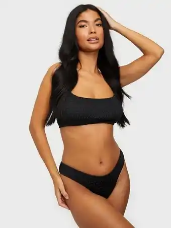 Nelly NLY Beach Smock Bikini Panty Trusser Sort tilbud