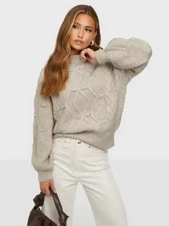 Object Collectors Item Objkamma Cable Knit Pullover Noos Strikkede trøjer