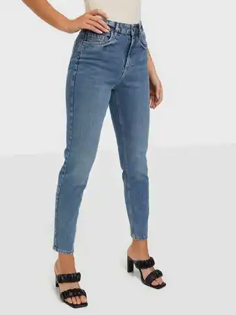 Pieces Pcleah Mom Hw Ank MB256-Ba/Noos Bc Mom Jeans
