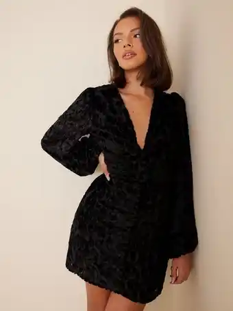 Nelly Bardot Leo Burnout Mini Dress Skater kjoler tilbud