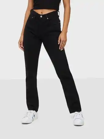 Levi&aposs 501 Crop Black Sprout Straight fit