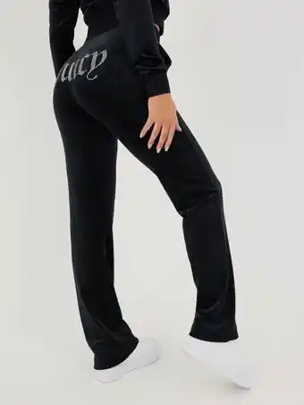 Juicy Couture Del Ray Diamante Track Pant Joggingbukser Black