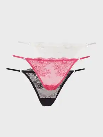 NLY Lingerie Our Memories Thong 3-pack G-strenge Multi