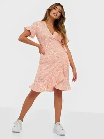 Vero Moda Vmhenna 2/4 Wrap Frill Dress Noos Slå-om-kjoler Chintz Rose Loula