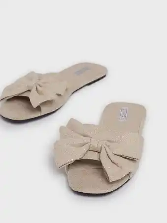 NLY Shoes Nature Feels Bow Flat Sandaler