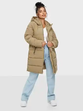 Nelly Only Onldolly Long Puffer Coat Otw Noos Dunjakker Crockery tilbud