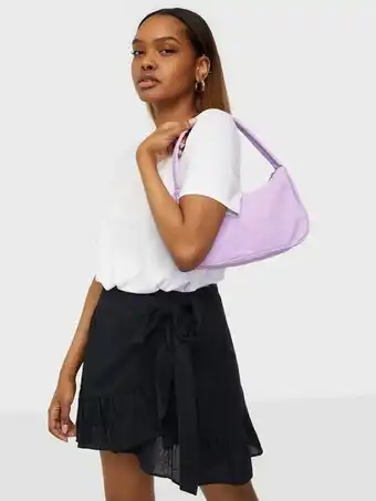 NLY Trend Wrapped Frill Skirt Mini nederdele Sort