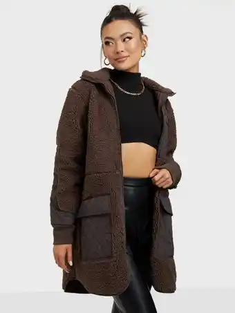 Neo Noir Flake Teddy Jacket Faux fur Mocca