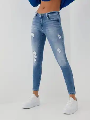 Nelly Noisy May Nmkimmy Nw Ank Zip Jeans AZ093LB Bg Slim fit tilbud