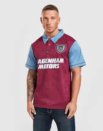 JD Sports Score Draw West Ham United &apos95 Retro Home Shirt, Rød tilbud