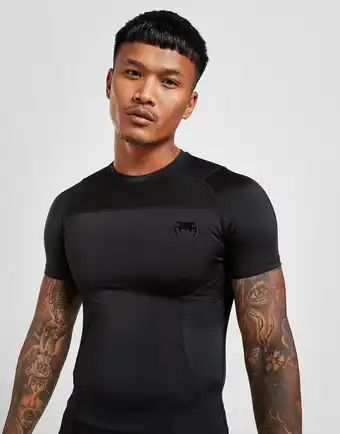 Venum G-Fit Rash Guard T-Shirt, Sort