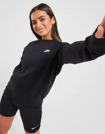 JD Sports Nike Essential Crew Sweatshirt Dame, Sort tilbud