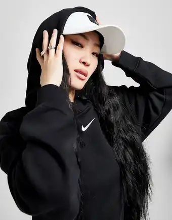 JD Sports Nike Essential Oversized Fleece Hættetrøje Dame, Sort tilbud