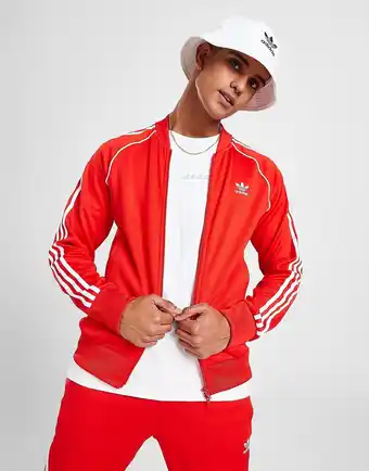 JD Sports Adidas Originals SS Track Top, Rød tilbud