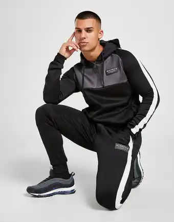 JD Sports McKenzie Invigorate Poly 1/4 Zip Tracksuit - Only at JD, Sort tilbud