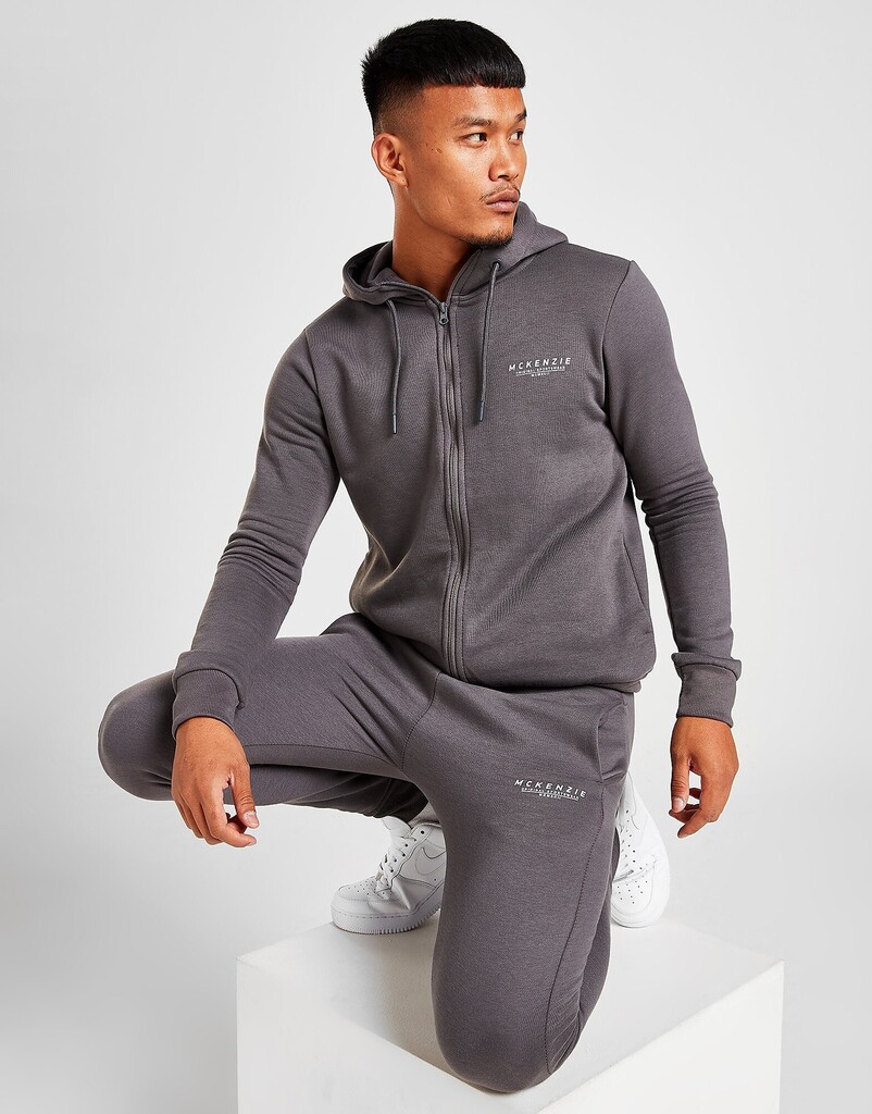 JD Sports McKenzie Essential Tracksuit - Only at JD, Grå tilbud