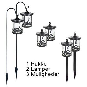 DURACELL havelampe eller lanterne i rustfrit stål med 7,5 lumen - 2 stk.