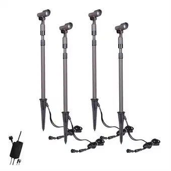 DURACELL startpakke med 4 stk. 100 lumen spot inkl. transformator - gratis fragt til pakkeshop