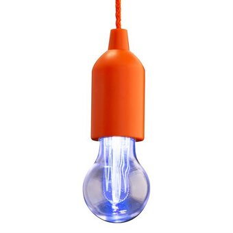 Pull Light lampe med farveskiftende LED pære orange