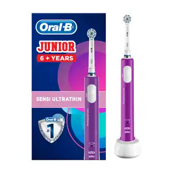 Punkt1 ORAL-B JUNIOR ELEKTRISK TANDBØRSTE, LILLA tilbud