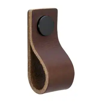 BESLAG DESIGN HÅNDTAG STROP BRUN/SORT LÆDER