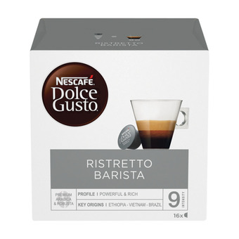 NESCAFE DOLCE GUSTO RISTRETTO BARISTA KAFFEKAPSLER 16 STK