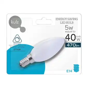 Punkt1 KULZ FC35 E14 / 5W LEDPÆRE FROST tilbud