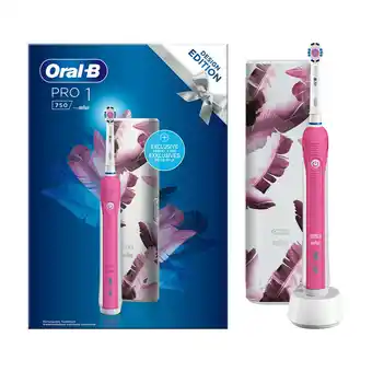 Punkt1 ORAL-B PRO1 750 3D ELEKTRISK TANDBØRSTE, HVID PINK tilbud