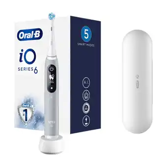 Punkt1 ORAL-B IO SERIES 6 ELEKTRISK TANDBØRSTE, GRÅ OPAL tilbud
