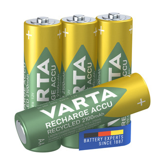 VARTA RECH.AC. RECYC. AA 2100MAH 4-PAK