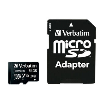 Expert VERBATIM MIKRO-SDHC C10/U1 ADA 64 GB tilbud