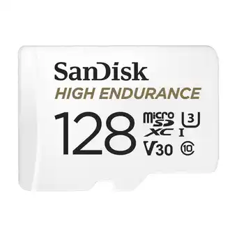 Expert SANDISK MICROSDXC 128 GB UHS-3 HIGH ENDURANCE-ADAPTER tilbud