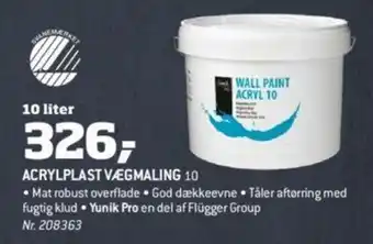 Bygma Acrylplast Vægmaling 10L tilbud