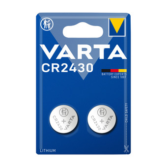 VARTA CR2430 BLI MØNTBATTERIER, 2 STK.