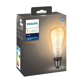Expert PHILIPS HUE W FILAMENT SMART PÆRE ST72 E27 tilbud
