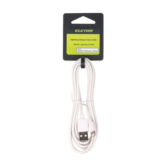 ELETRA USB-LIGHTNING CABLE 2M WH