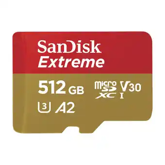 SANDISK MICROSDXC EXTREME 512 GB UHS-3-ADAPTER