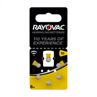Expert VARTA RAYOVAC 10 BATTERIER TIL HØREAPPARAT, 6 STK. tilbud