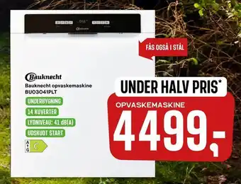 Skousen Bauknecht opvaskemaskine BUO3O41PLT tilbud