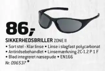 Bygma Sikkerhedsbriller Zone II tilbud