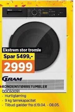 Power Kondenstørretumbler tilbud