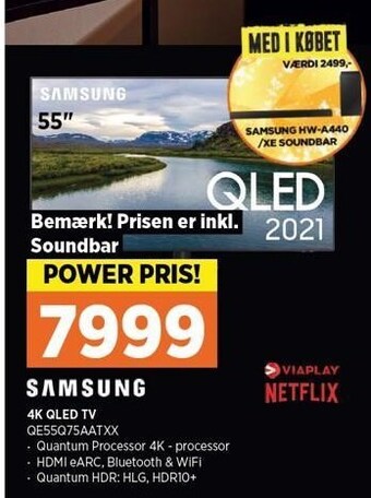 Power Samsung 4K QLED TV tilbud