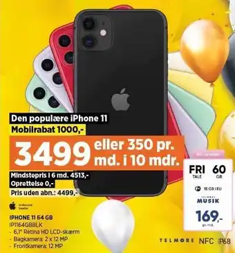 Power iPhone 11 64 GB - pris med abonnement tilbud