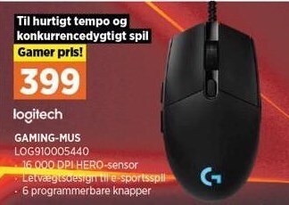 Power Gaming-mus tilbud