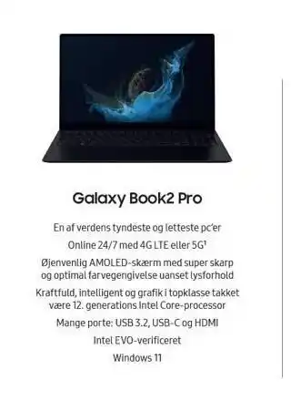 Power Galaxy Book2 Pro tilbud