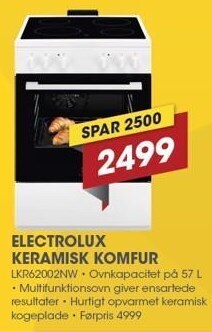 Punkt1 Electrolux keramisk komfur tilbud