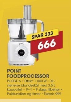 Punkt1 Point foodprocessor tilbud