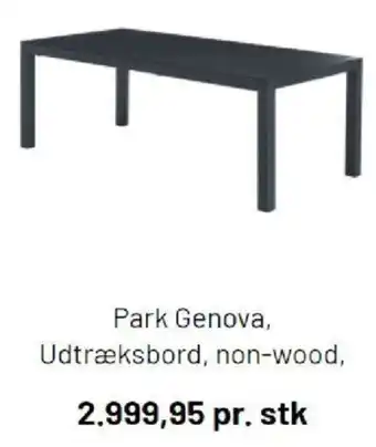 Silvan Park Genova Udtræksbord, Non-wood tilbud