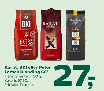 Coop 365 Karat, BKI eller Peter Larsen blanding 66 tilbud