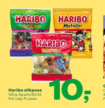 Coop 365 Haribo slikpose tilbud